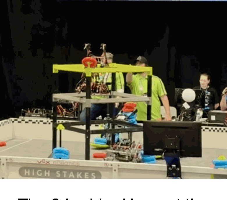 VEX robot climbing at the World Championship